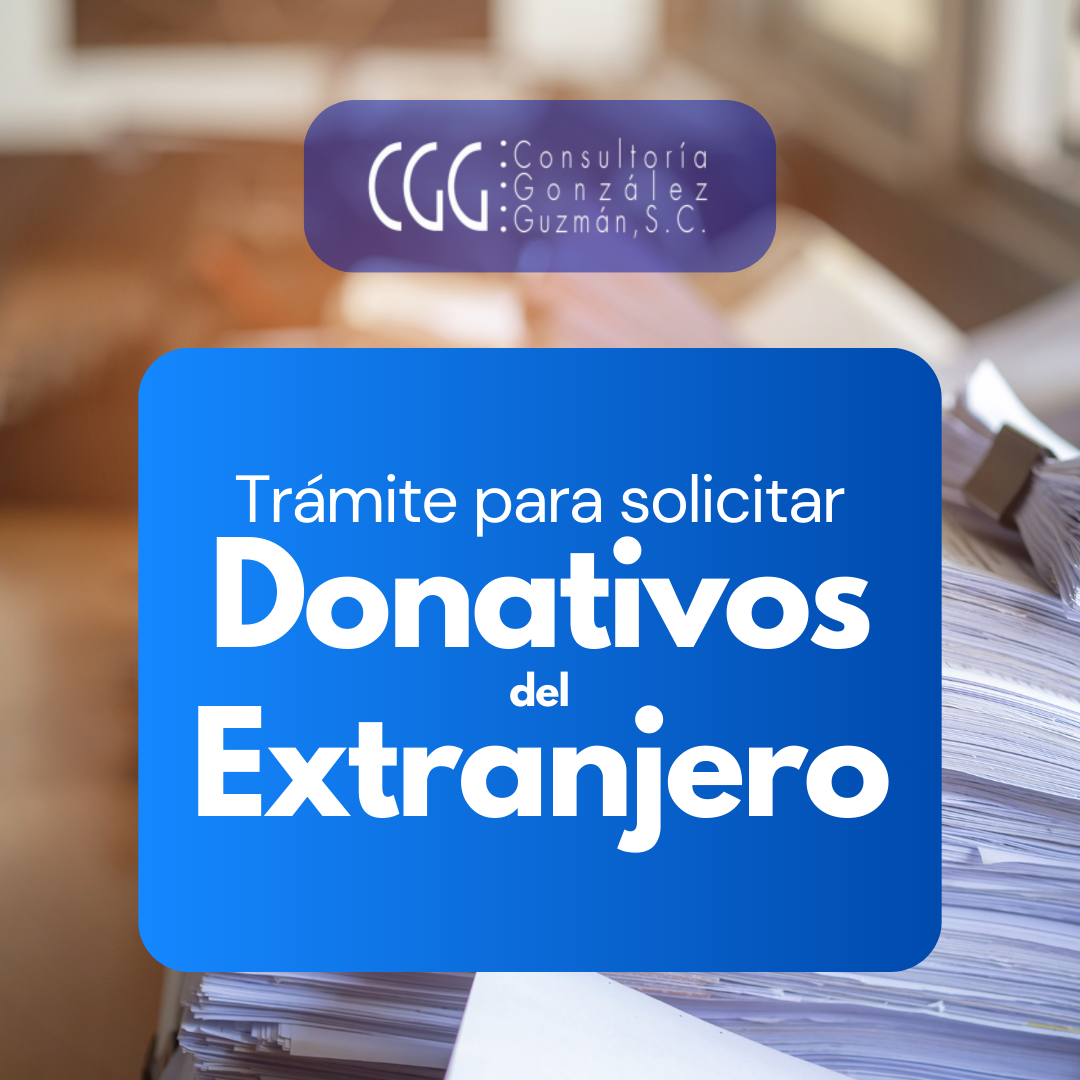 Donativos del extranjero Trámite para solicitar Donativos del Extranjero