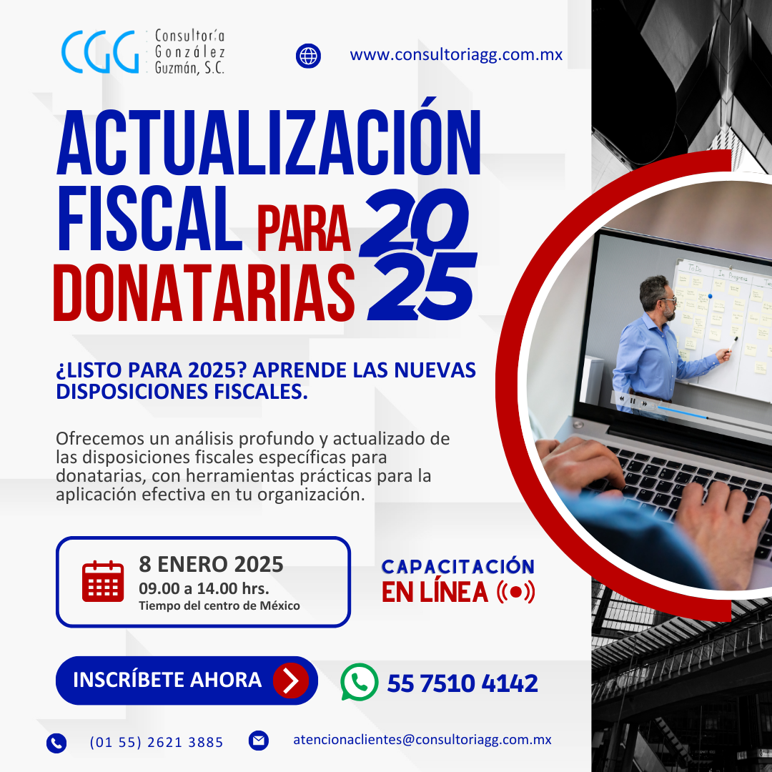 Curso "Actualización Fiscal para Donatarias 2025"